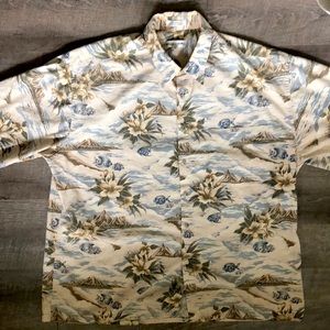 Vintage Pierre Cardin Hawaiian Aloha Shirt XL